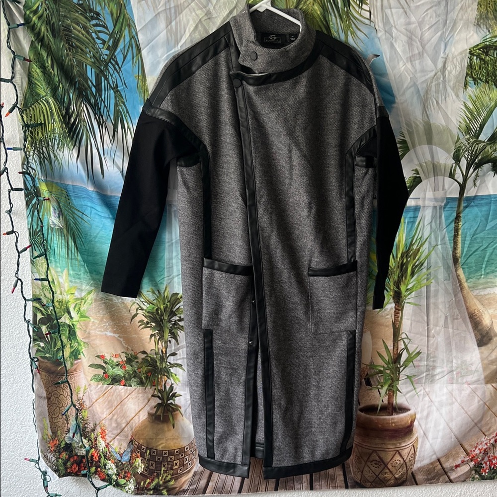G by Giuliana Gray and Black Long Trench Coat